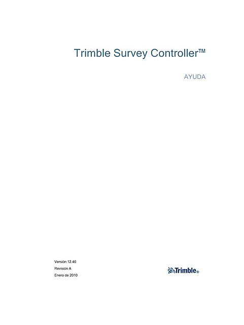 TSCv Help Espanol trimble