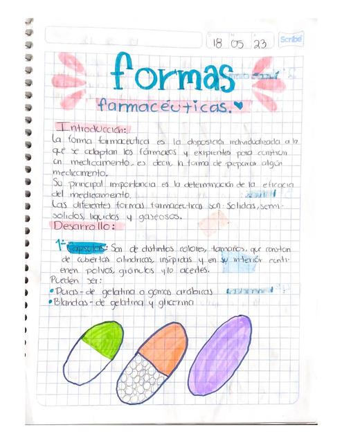 Formas farmacéuticas 