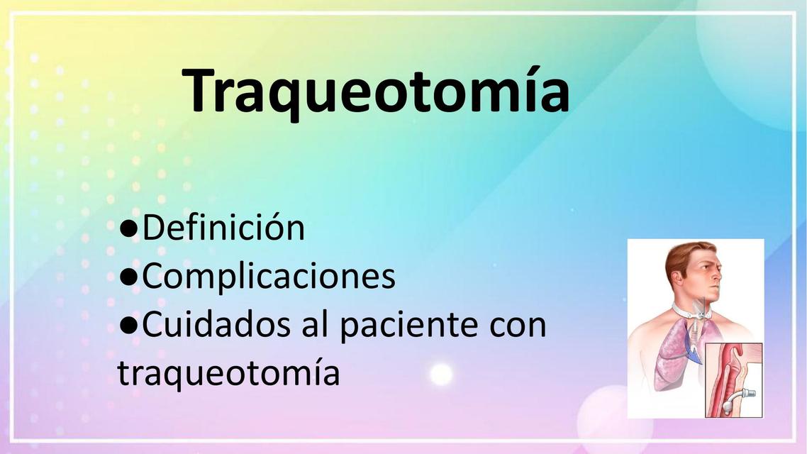 Traqueotomía   