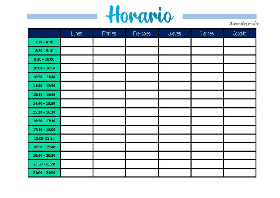 Horario 