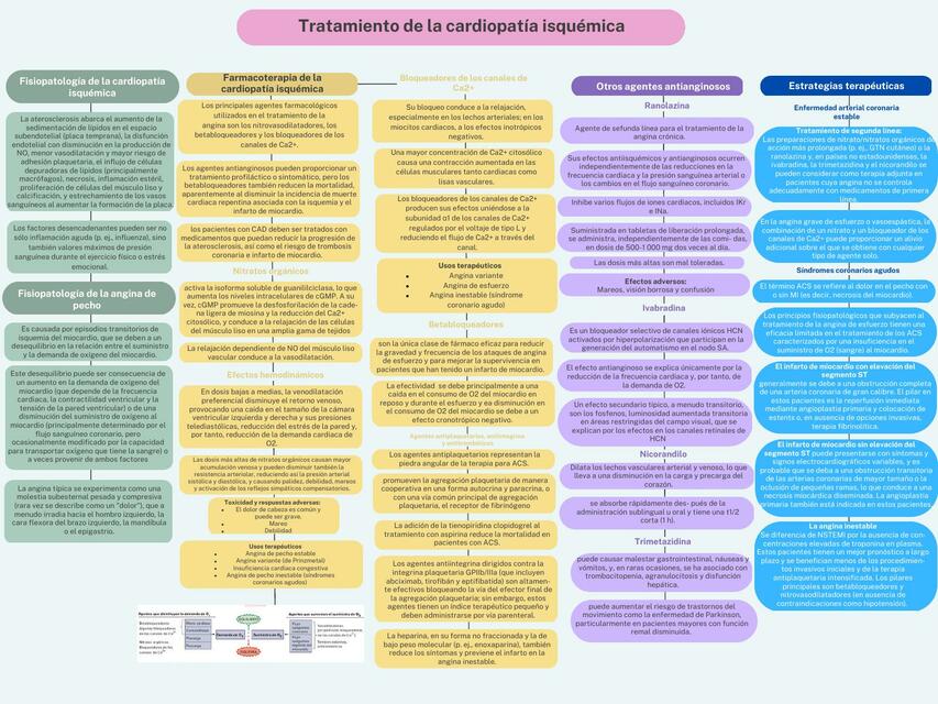 Tratamiento de Cardiopatía Isquémica 