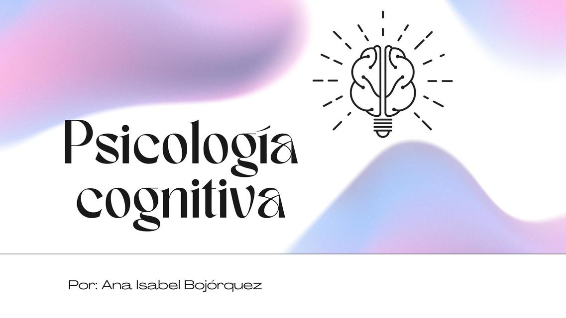 Psicología cognitiva 