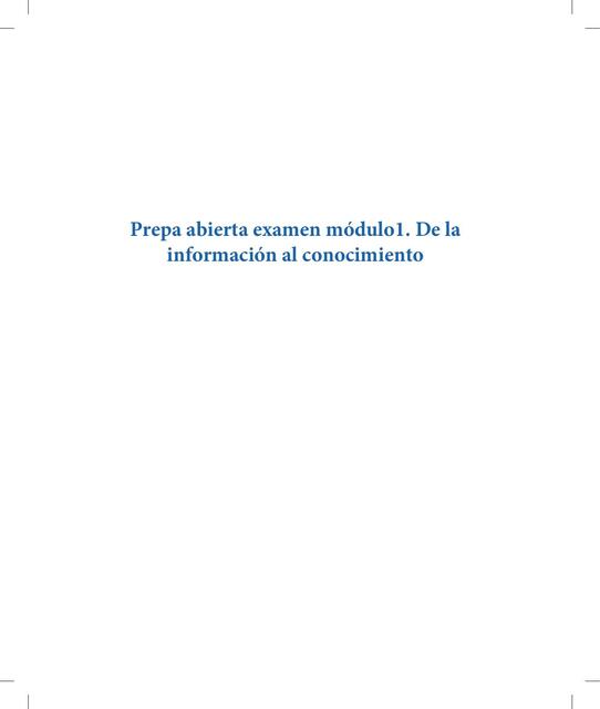 prepa abierta examen módulo 1 | uDocz