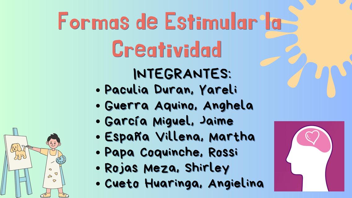 Formas de estimular la creatividad 