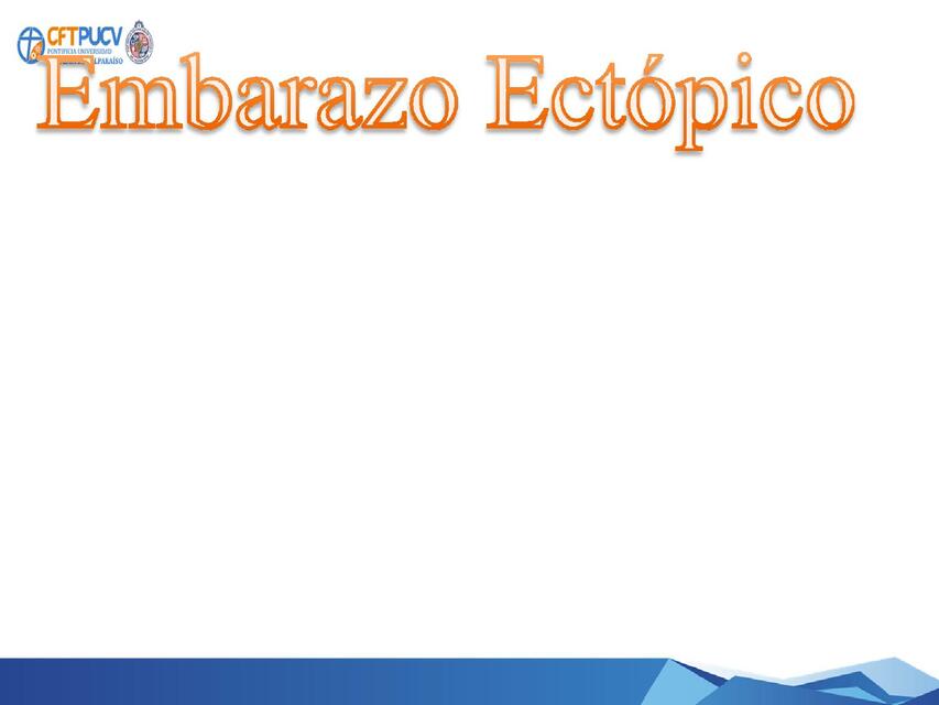 Embarazo ectópico