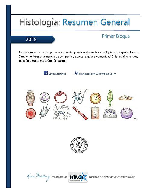 Resumen de Histologia 1