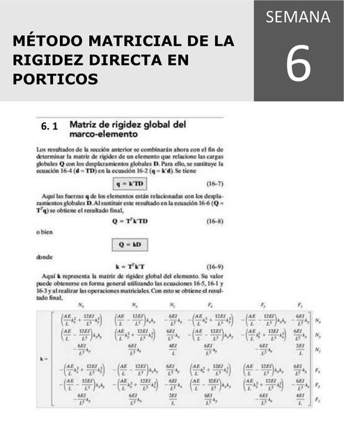 Método Matricial de la Rigidez Directa en Porticos Carlos Tello uDocz