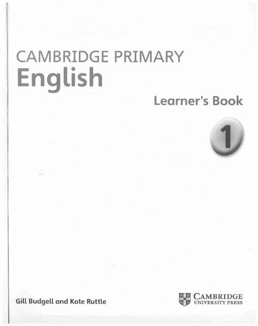 Cambridge Primary English 1 LB