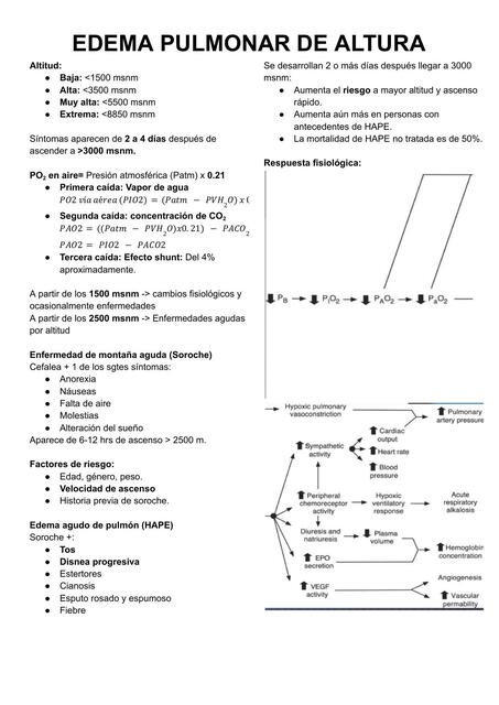 Edema Pulmonar de Altura 