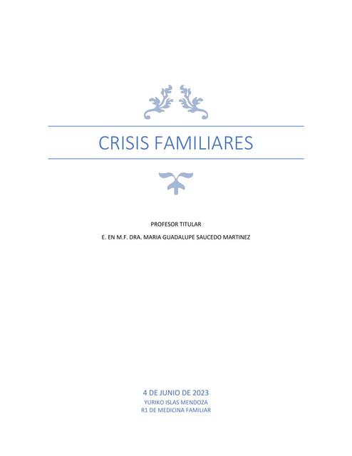 Crisis familiares 