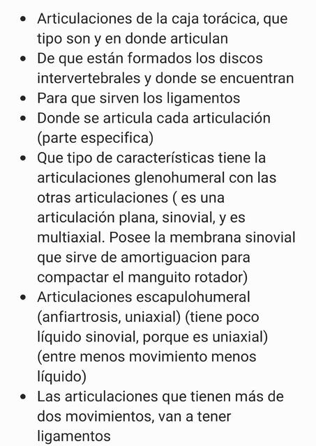 Articulaciones del miembro superior y la jaula