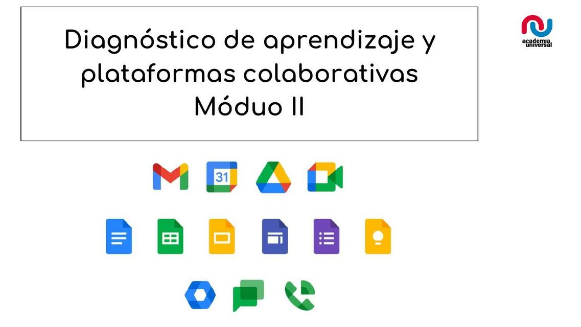 Diagnóstico de aprendizaje y plataformas colaborativas