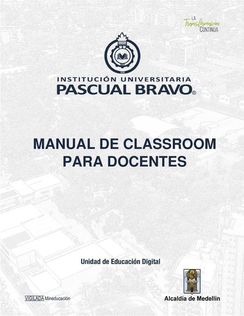 Manual de Classroom para Docentes