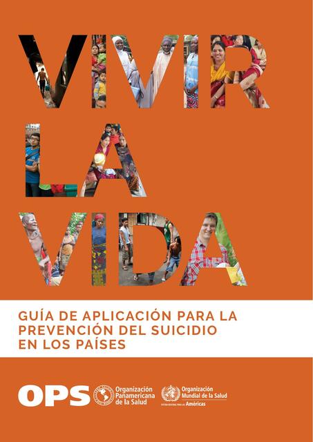 Guía de aplicación para la prevención del suicidio en los países 