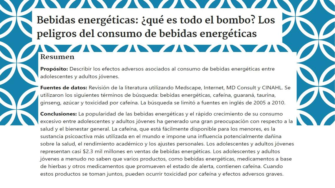 Bebidas energéticas