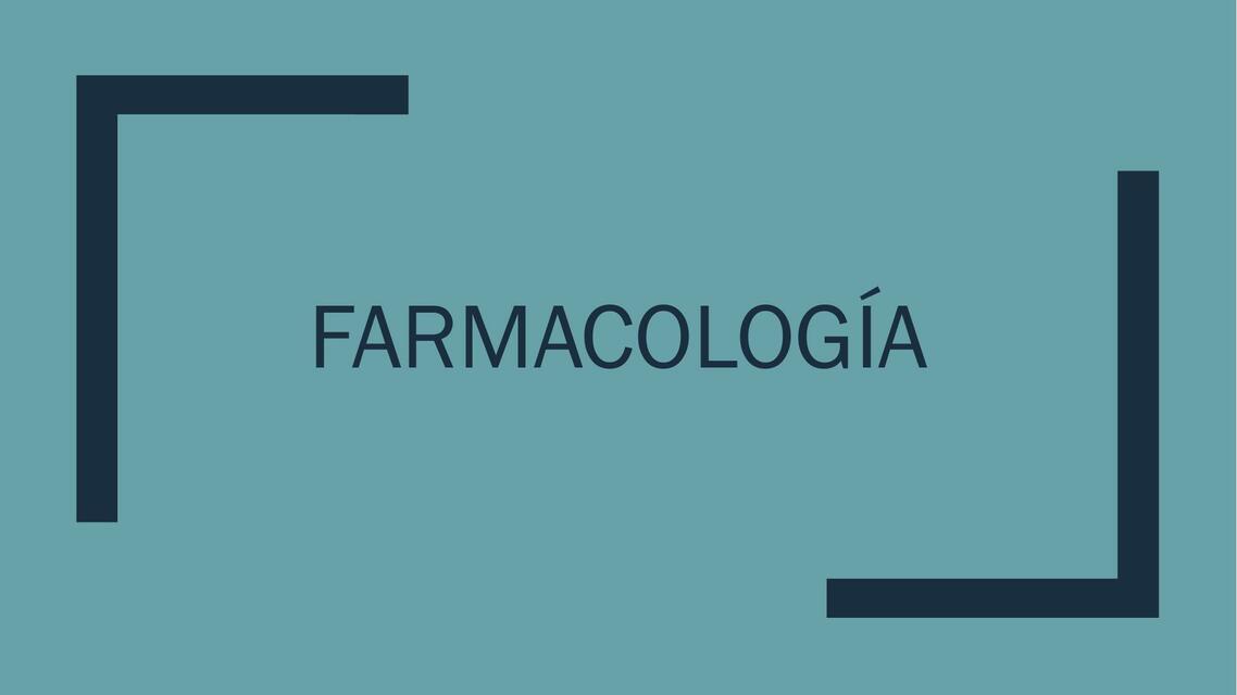 Farmacología