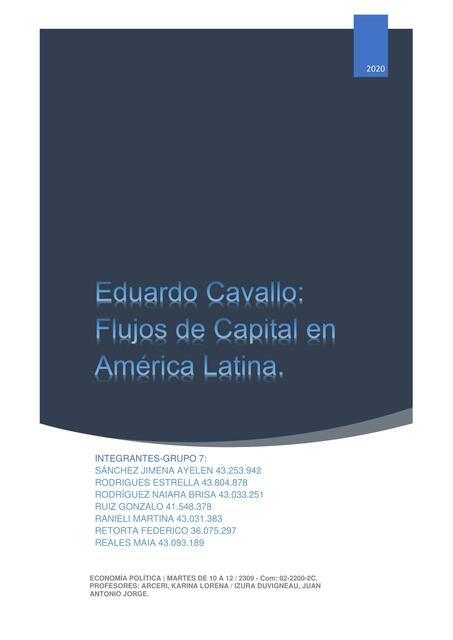 Flujos de Capital en América Latina 