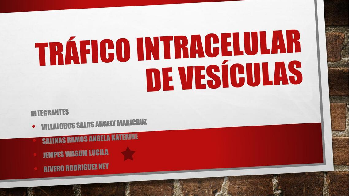 Tráfico intracelular de vesículas