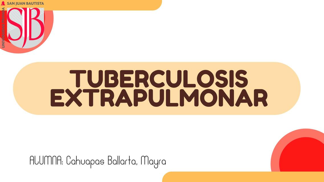 Tuberculosis Extrapulmonar 