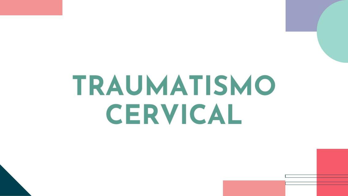 Traumatismo Cervical 