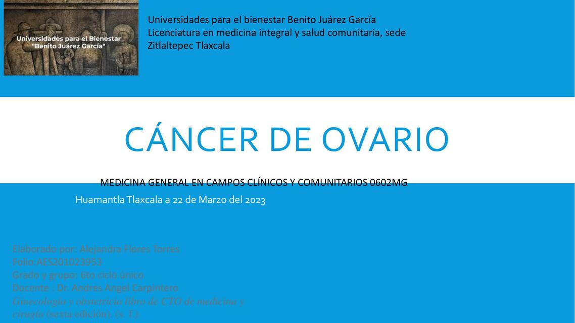 Cáncer de ovario