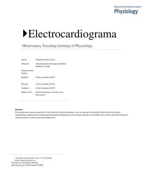 Electrocardiograma  