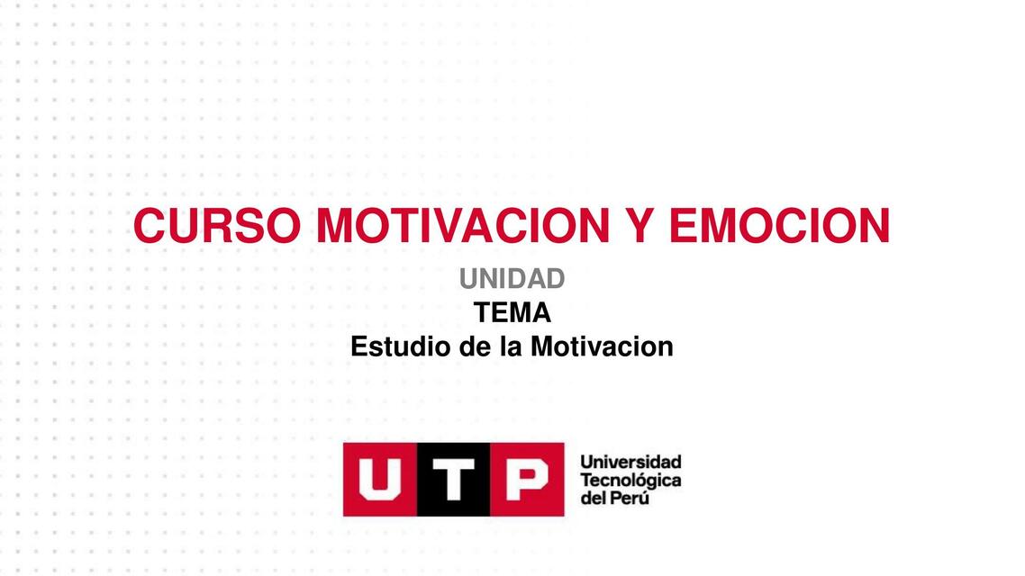 Curso motivación y emoción 