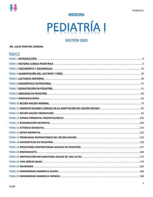 Pediatría I 