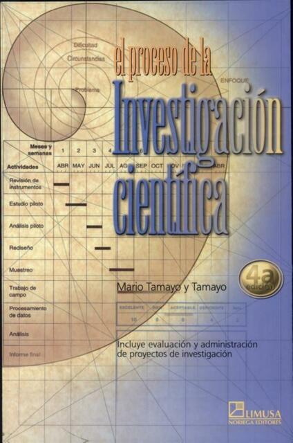 El proceso de la Investigacion Cientifica Mario Tamayo