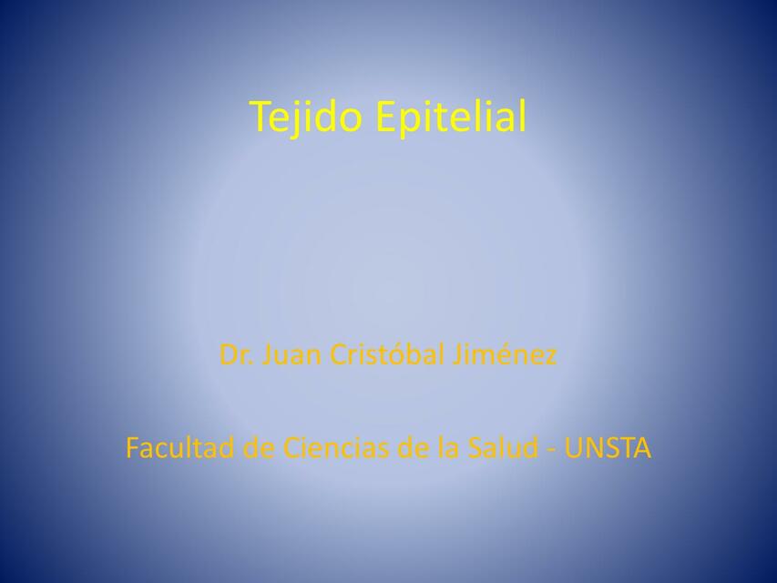 Tejido Epitelial 