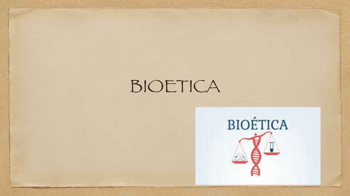 Bioética 