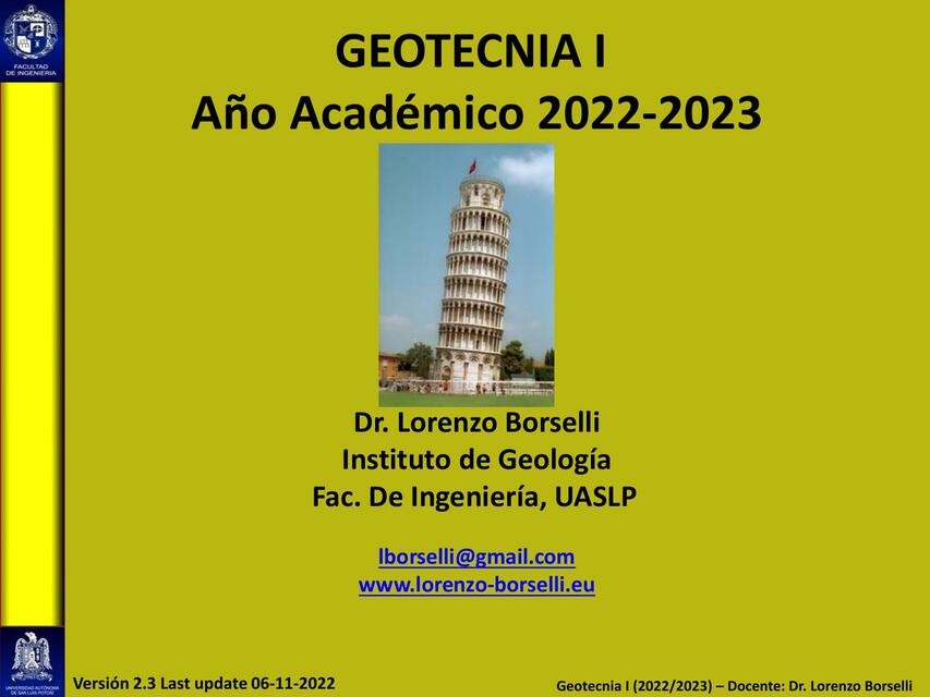 Geotecnia 1 Parte V