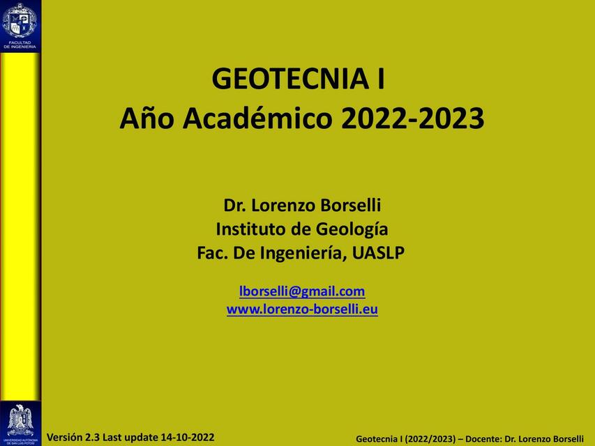 Geotecnia 1 Parte IV