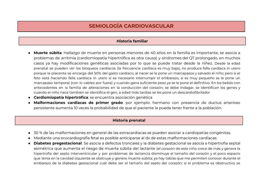 Semiología Cardiovascular pediatría