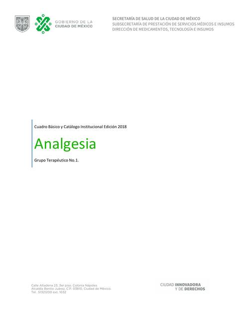 Analgesia 