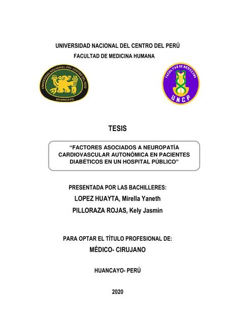 Factores asociados a neuropatía 