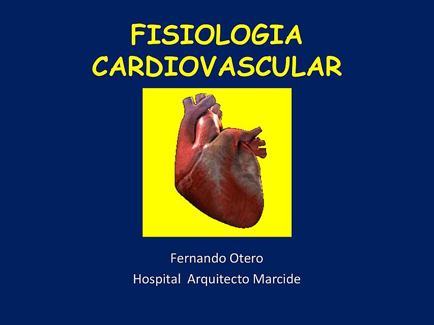 FISIOLOGIA CARDIOVASCULAR