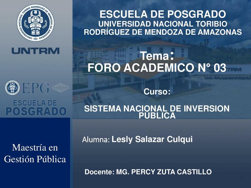 Foro académico 3 