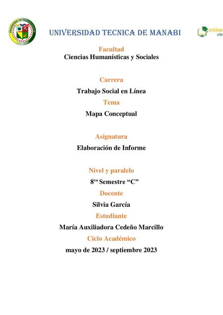 Mapa Conceptual- Trabajo Social en Línea