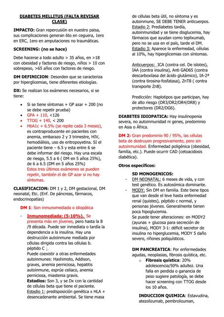 Diabetes Mellitus