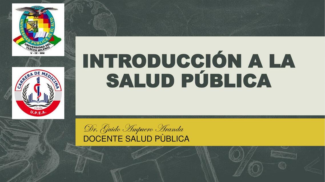 Introducción a la Salud Pública 