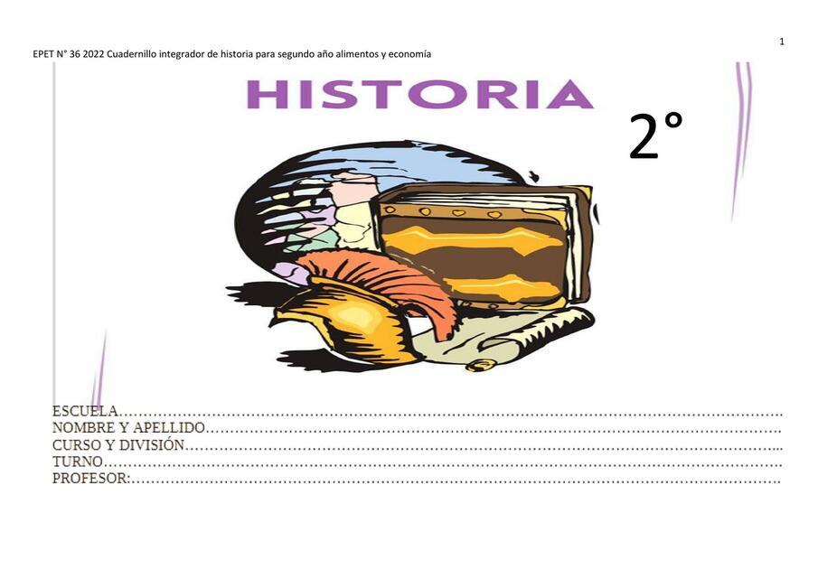 Cuadernillo 2 de Historia 