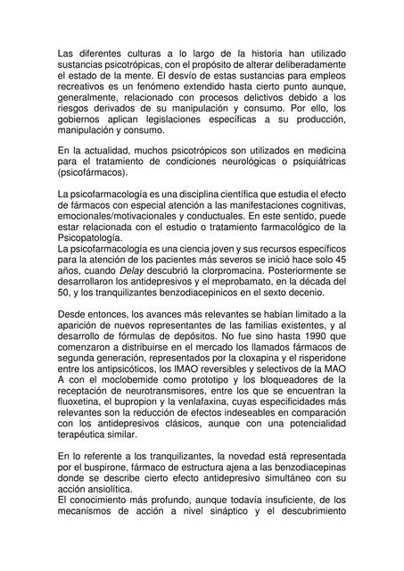 Introducción De Psicofármacos Leafar Fp Udocz Introducción De Psicofármacos Leafar Fp Udocz