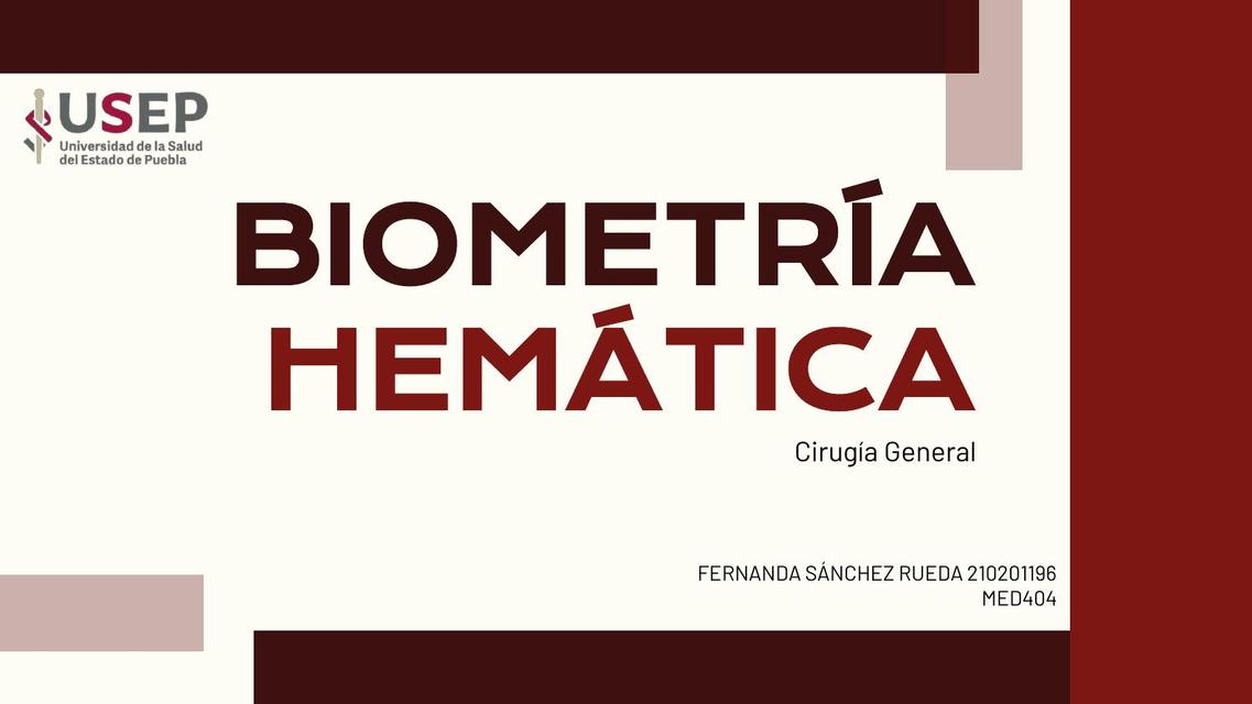 Biometría Hemática 