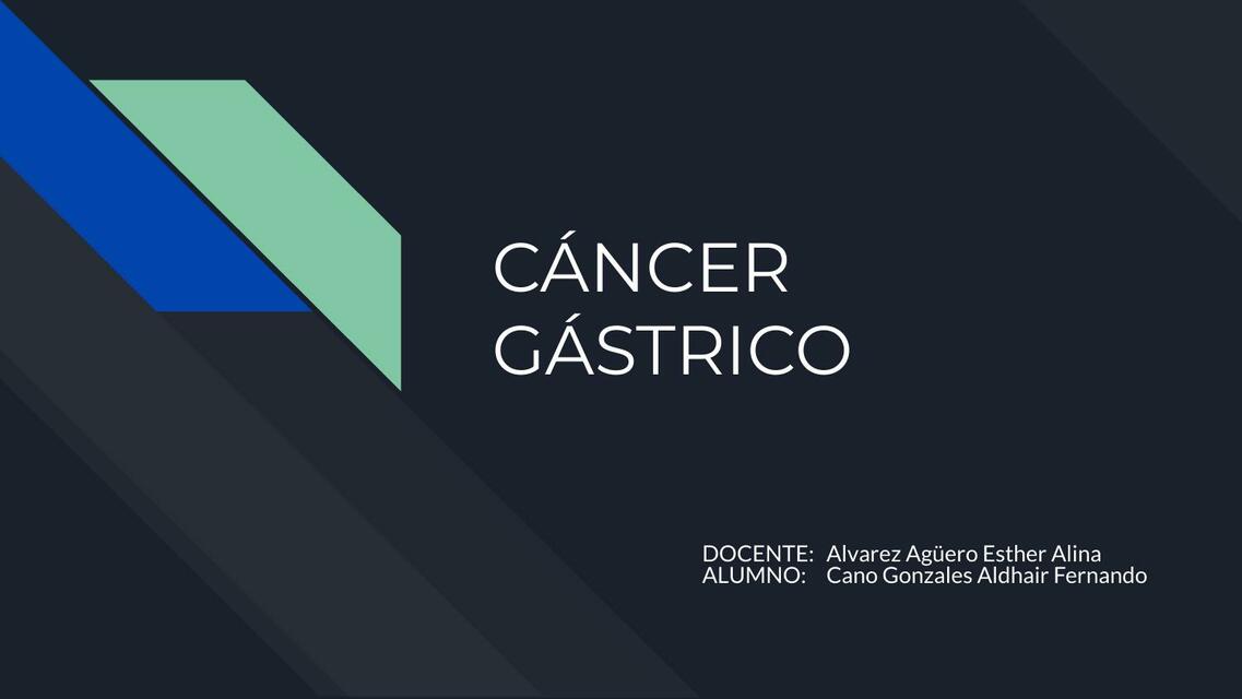 Cáncer Gástrico 