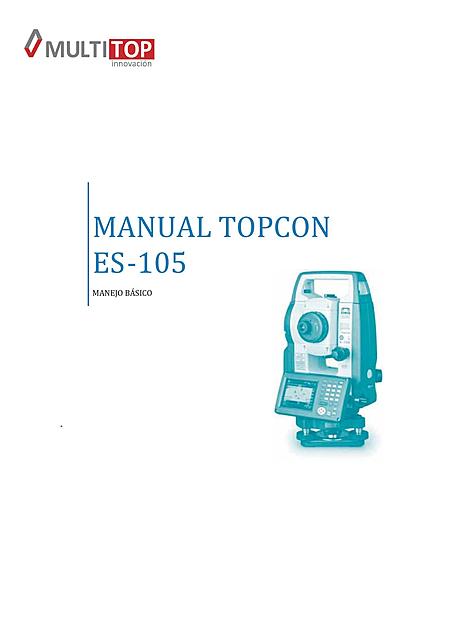 Topcon ES 105 Manual