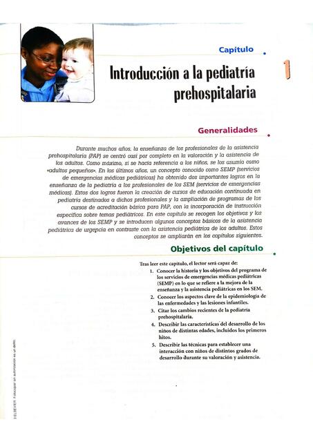 Introducción a la pediatría prehospitalaria 