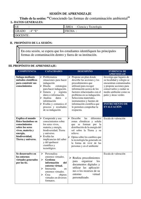  Conociendo las formas de contaminación ambiental