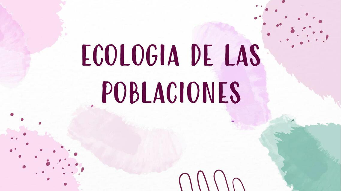 Ecología de las Poblaciones