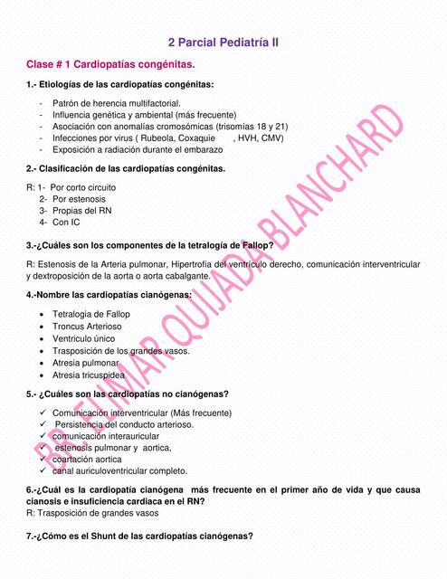 2 Parcial Pediatría II